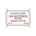 Funny Christmas In Laws Sticker Air Mattress Suite Guest Pass
