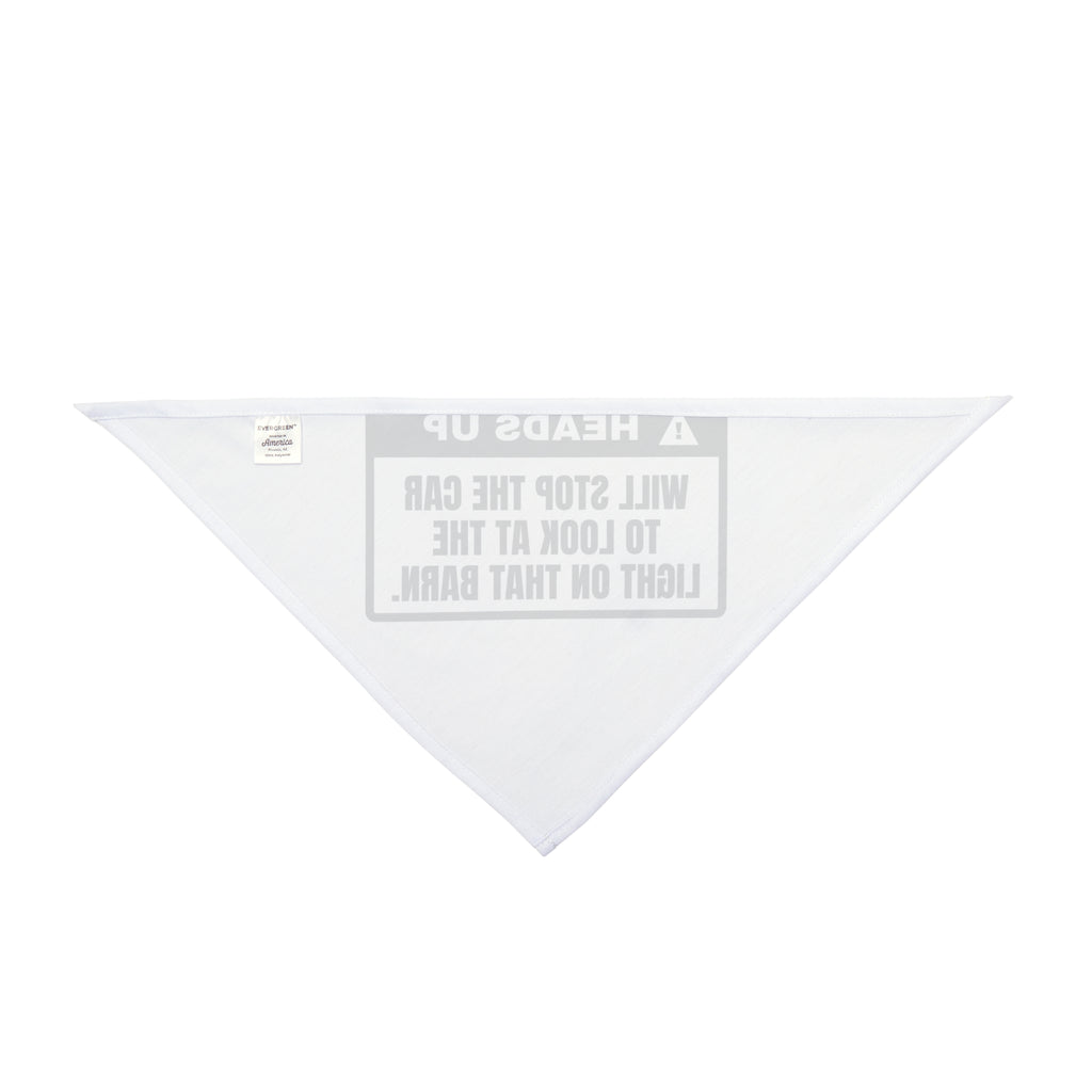 Funny Painter Dog Bandana Heads Up Will Stop The Car For Barn Light