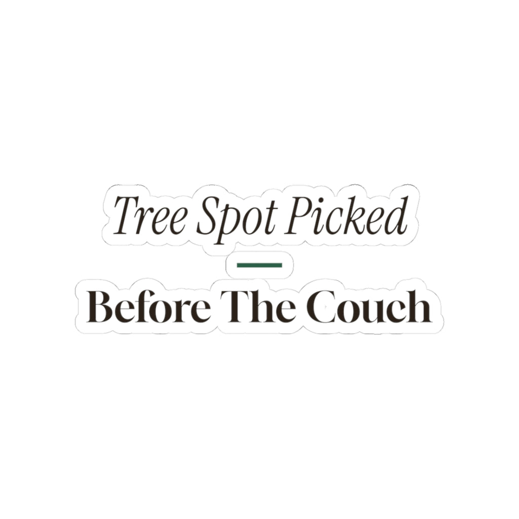New Home Christmas Sticker Tree Spot Picked Before The Couch