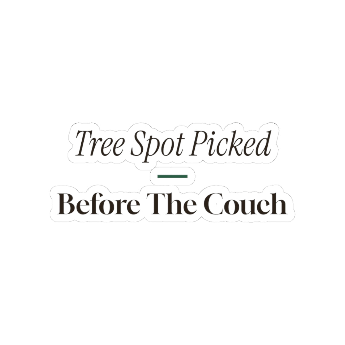 New Home Christmas Sticker Tree Spot Picked Before The Couch