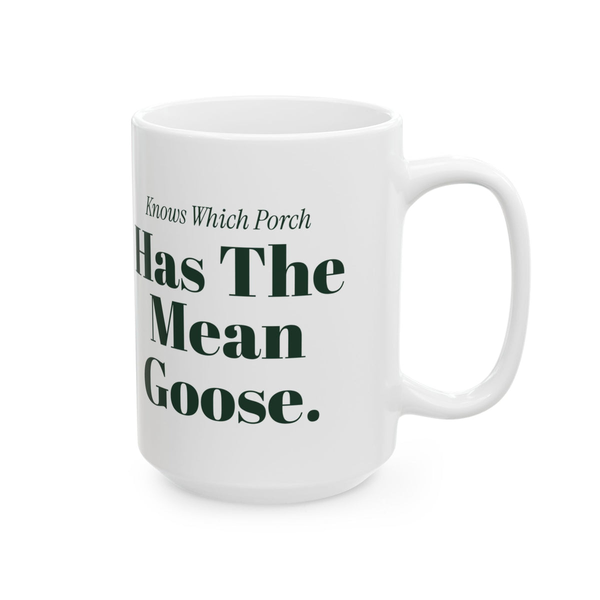 Funny Delivery Driver Coffee Mug Knows Which Porch Has The Mean Goose