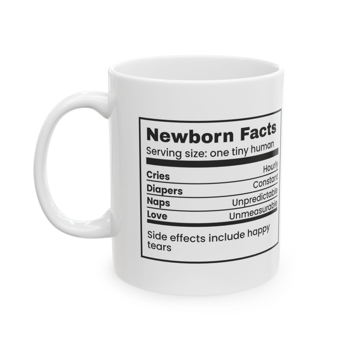 Newborn Facts Love Unmeasurable Coffee Mug For Mom