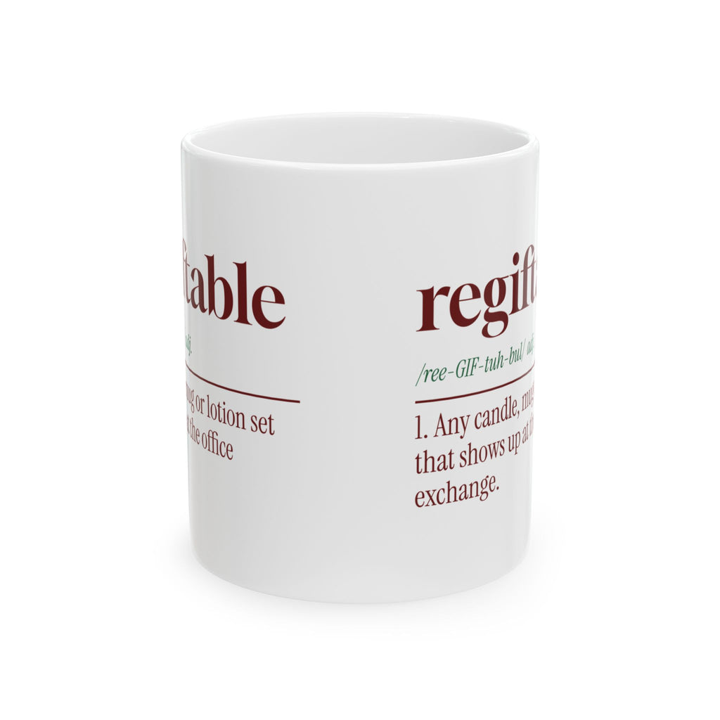 Funny Christmas Coworker Coffee Mug Regiftable Dictionary Definition
