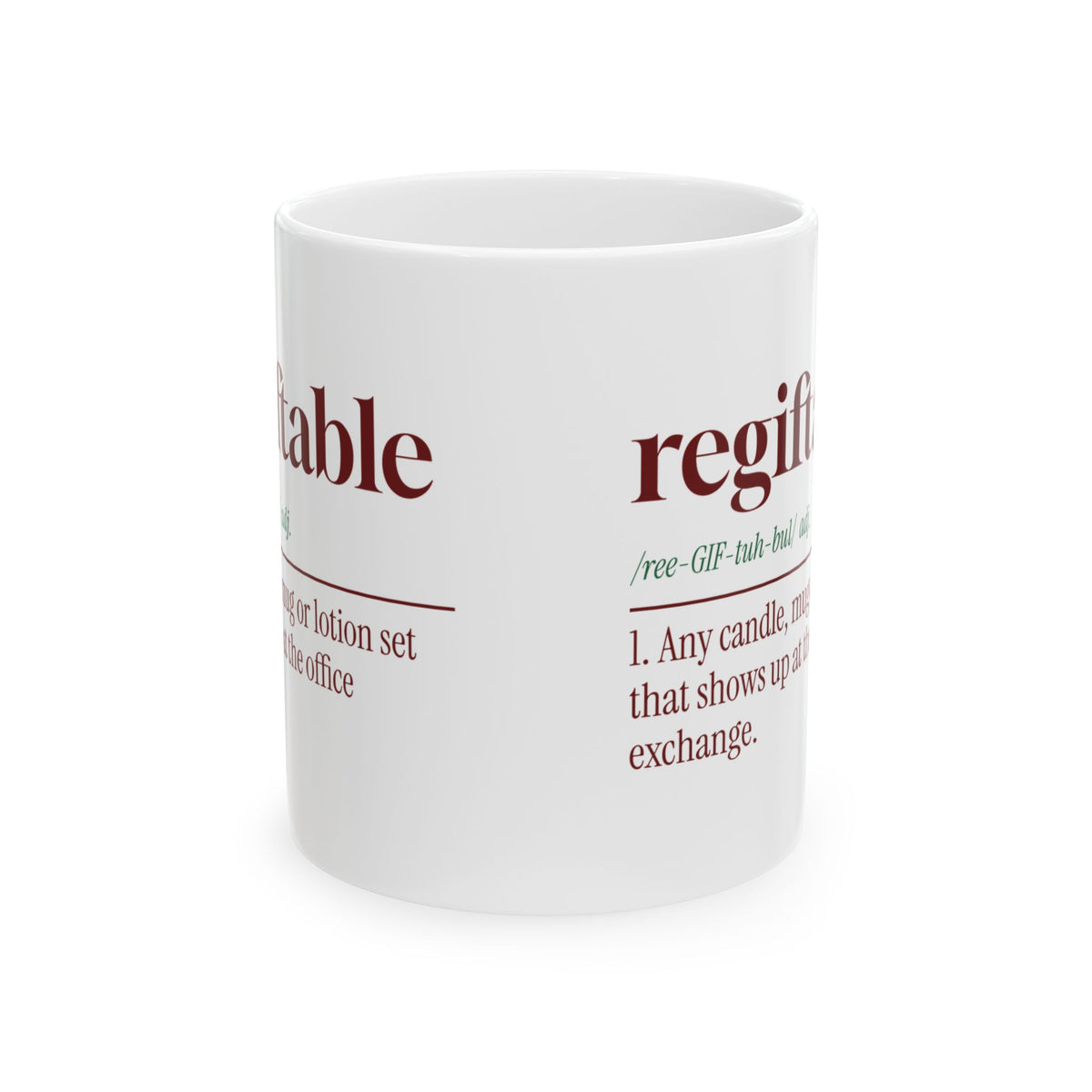 Funny Christmas Coworker Coffee Mug Regiftable Dictionary Definition
