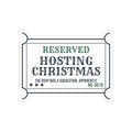 Funny Christmas Host Sticker The RSVP Was A Suggestion
