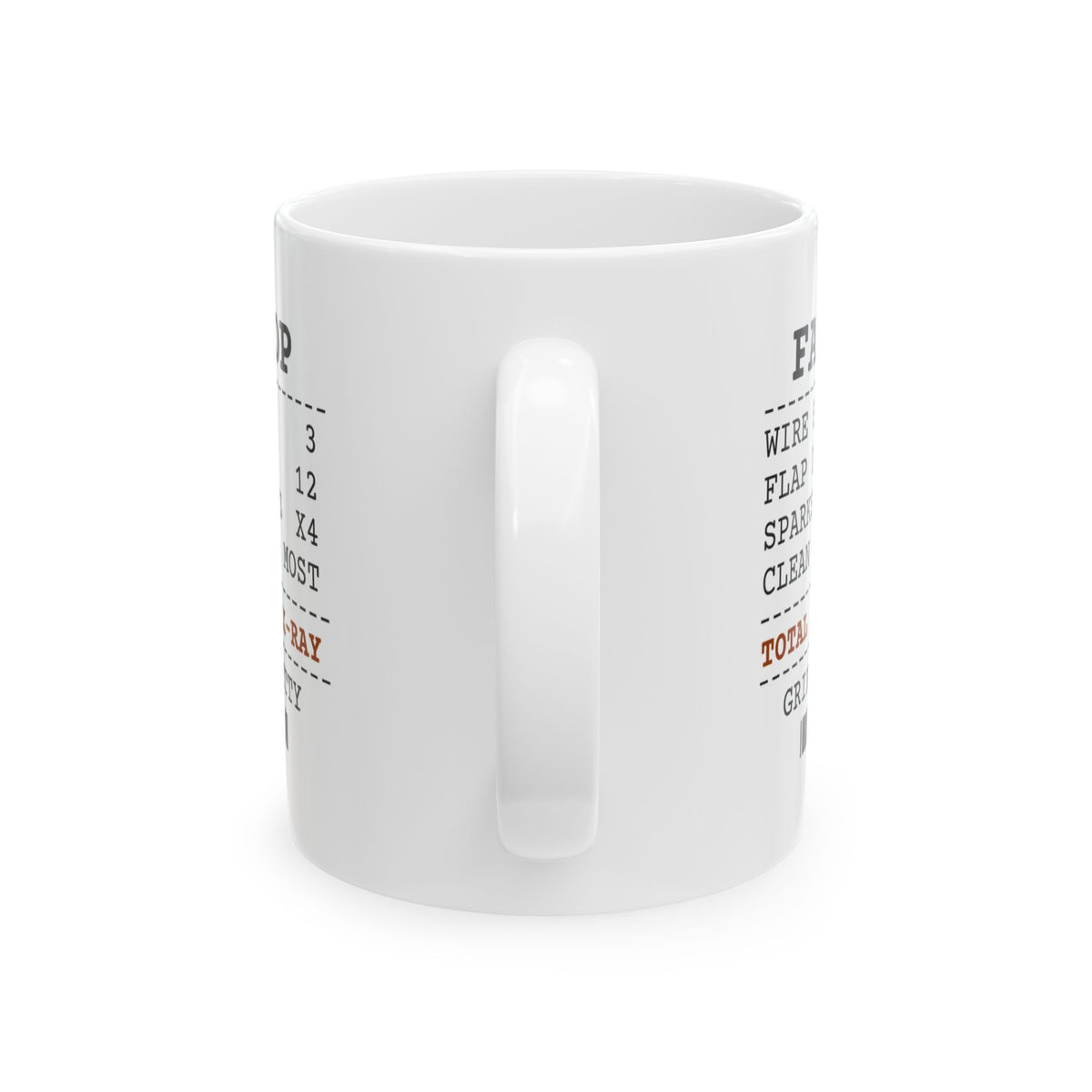 Funny Welder Coffee Mug Sparks In Boots 4 Passed X-Ray Receipt