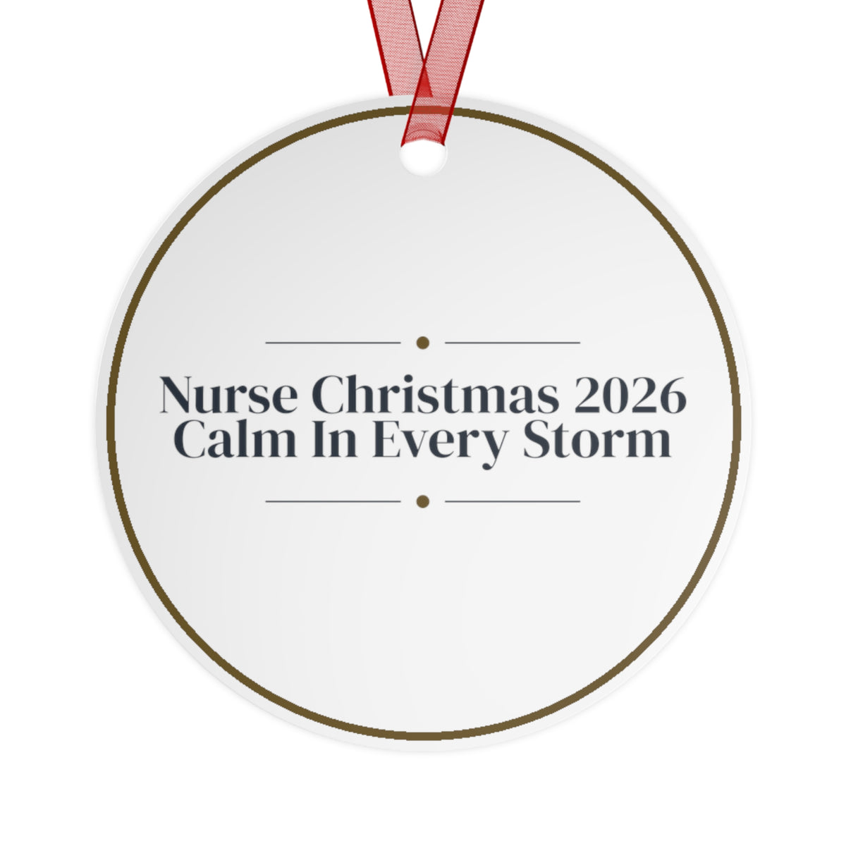 Christmas Ornament 2026 Nurse Christmas Calm In Every Storm