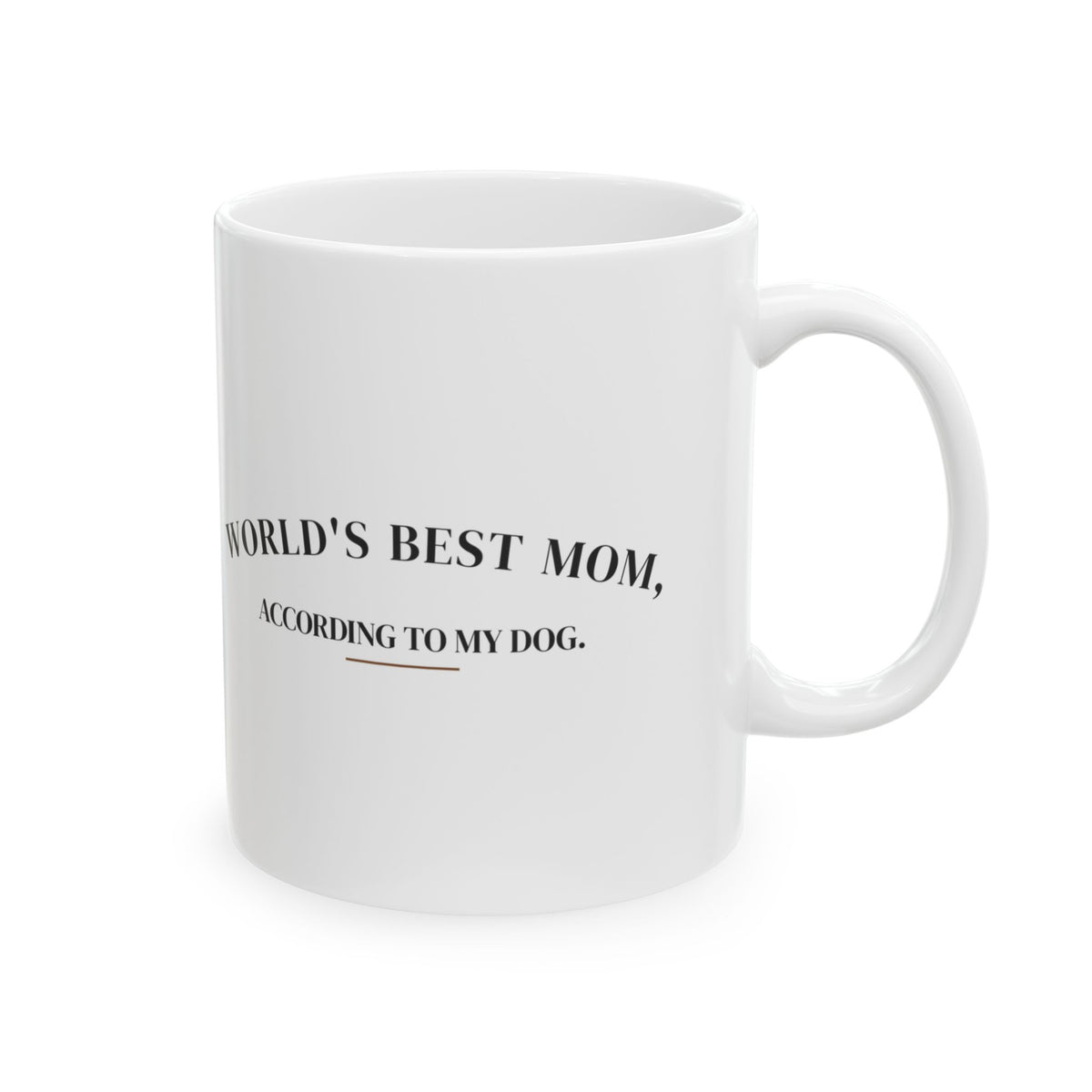 Worlds Best Mom According To My Dog Coffee Mug For Dog Moms