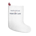 Funny Cashier Christmas Stocking Paying For Cards With Cards