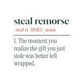 Funny White Elephant Sticker Steal Remorse Dictionary Definition