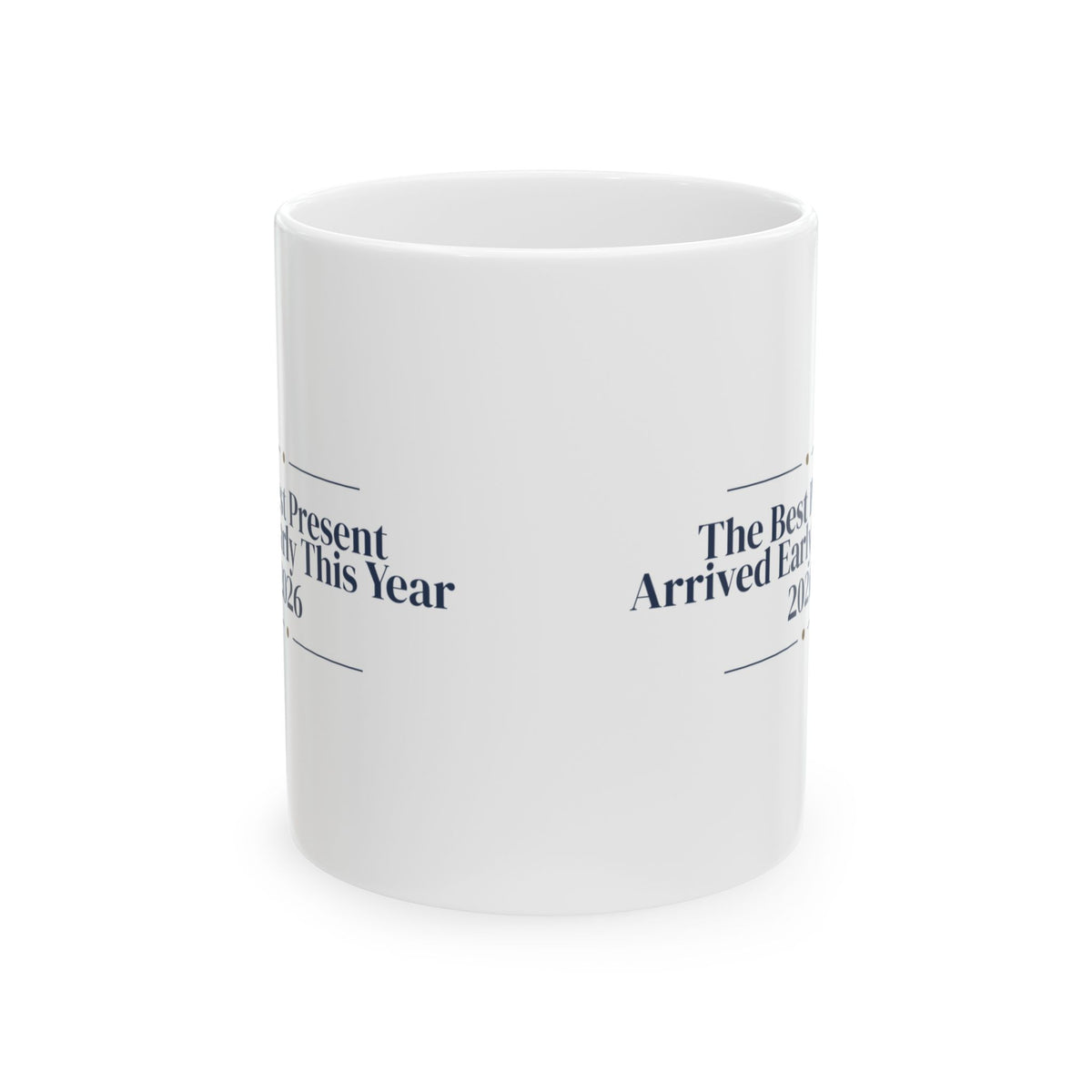 Baby's First Christmas Coffee Mug Our Present Arrived Early 2026 Keepsake