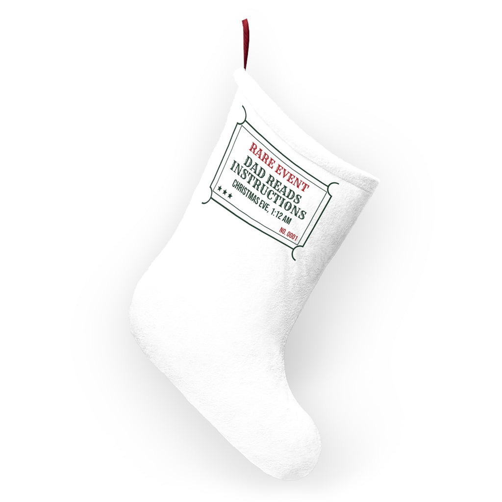 Funny Christmas Eve Dad Christmas Stocking Dad Reads The Instructions
