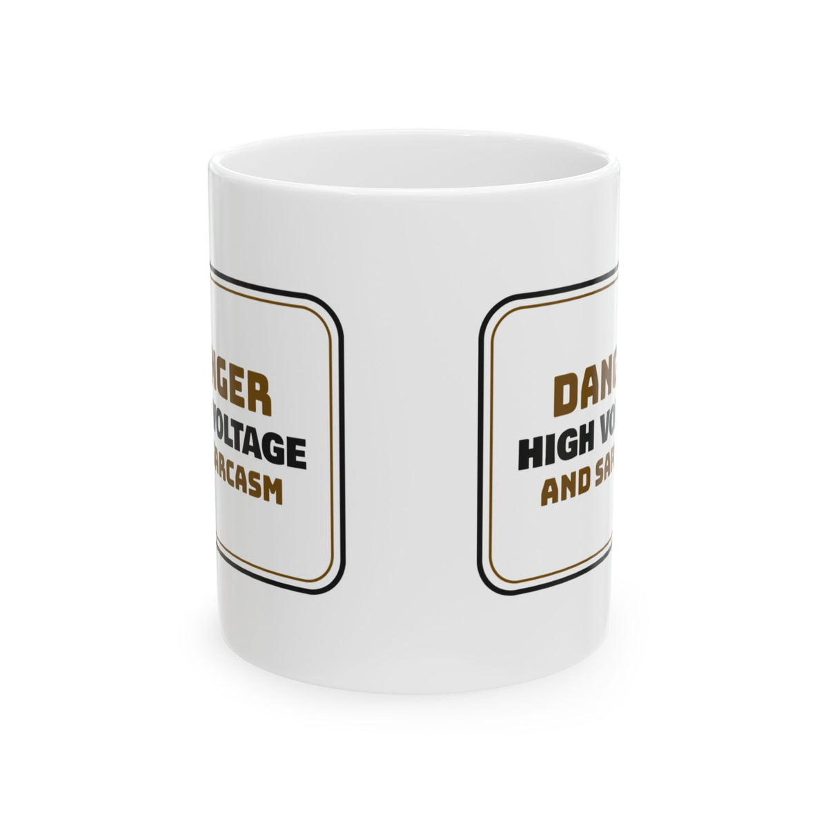 Sarcastic Coffee Mug High Voltage And Sarcasm For Electrician