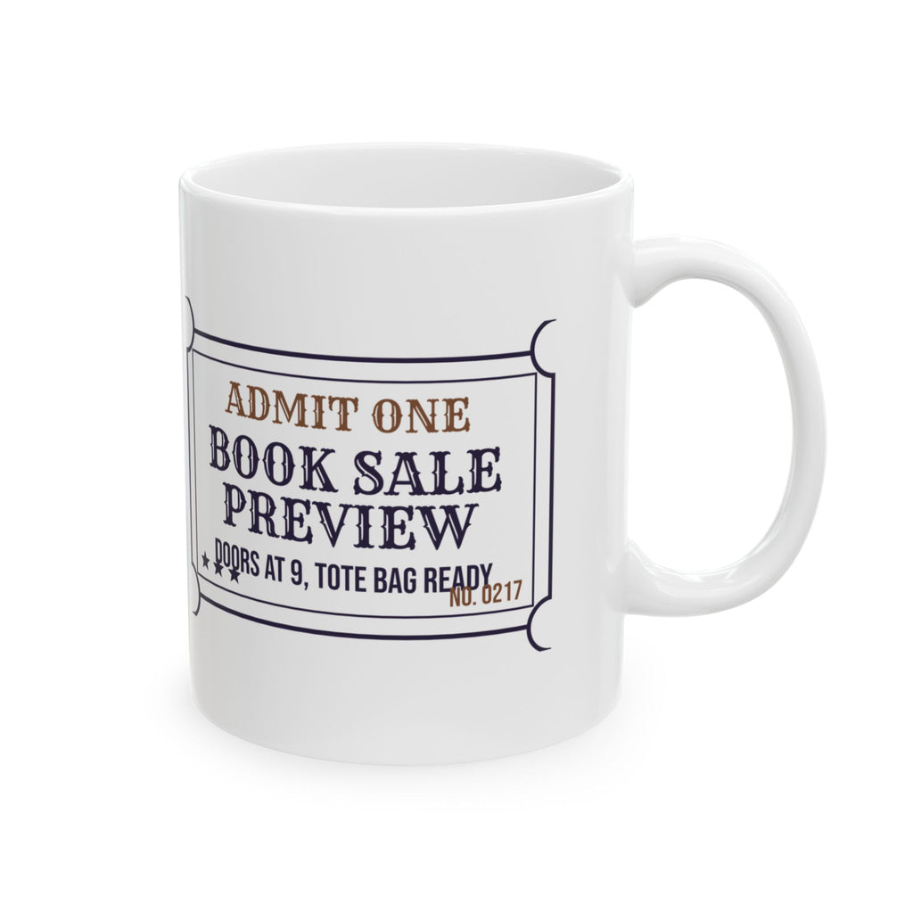 Funny Book Lover Coffee Mug Tote Bag Ready Ticket For Used Book Fans