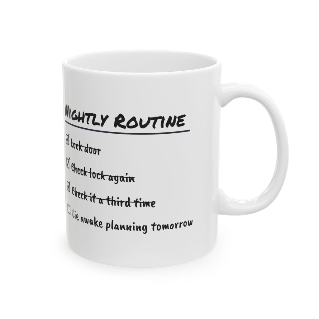 Nightly Routine Coffee Mug For Overthinkers