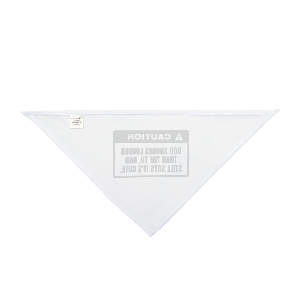 Funny Dog Dad Warning Label Dog Bandana For Dog Owners