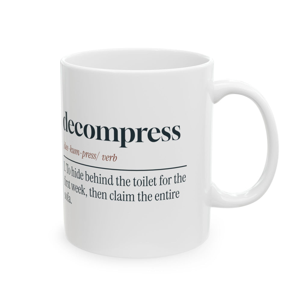 Funny Rescue Pet Coffee Mug Decompress Dictionary For Pet Adopters