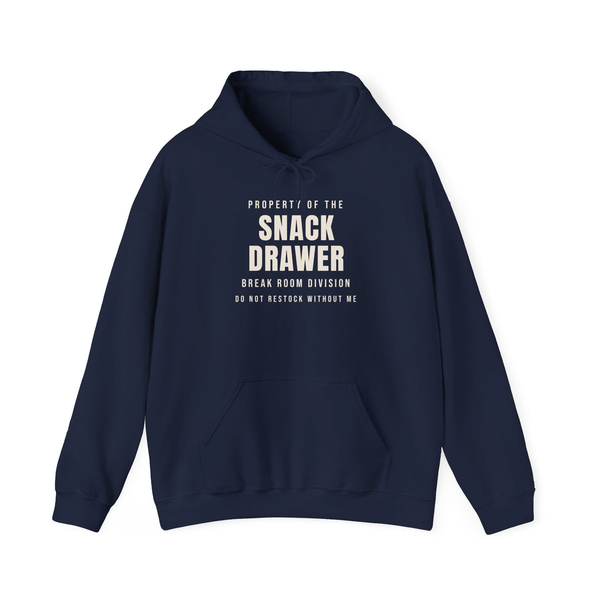 Funny Office Hoodie Property Of The Snack Drawer