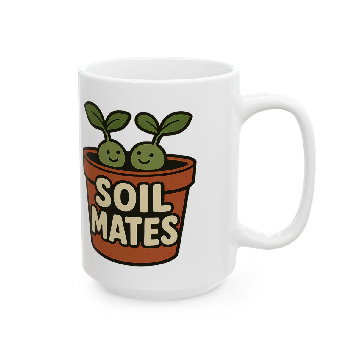 Funny Soil Mates Gardening Couple Plant Lover Coffee Mug