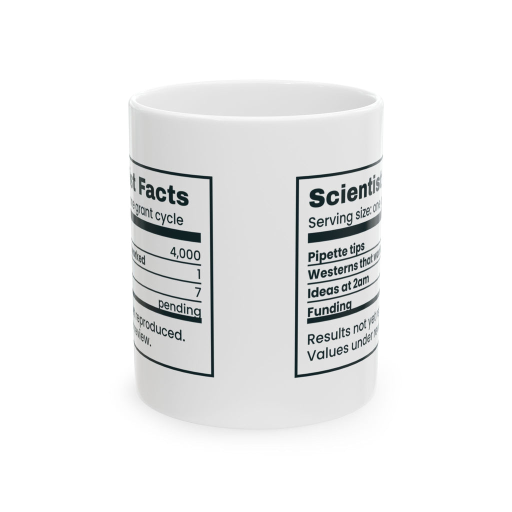 Funny Scientist Coffee Mug Grant Cycle Nutrition Facts For Researchers