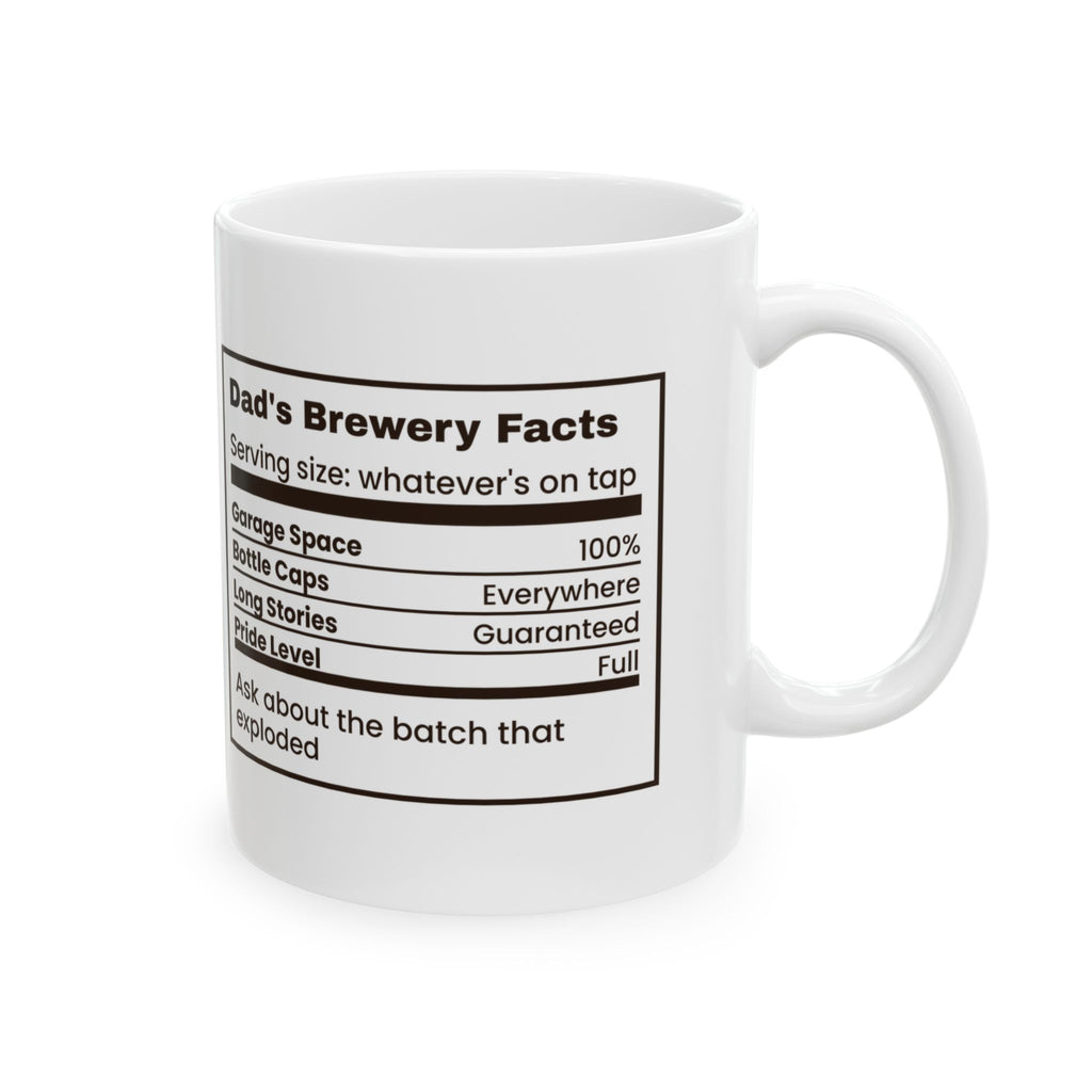 Dad's Brewery Facts Coffee Mug For Beer Lovers