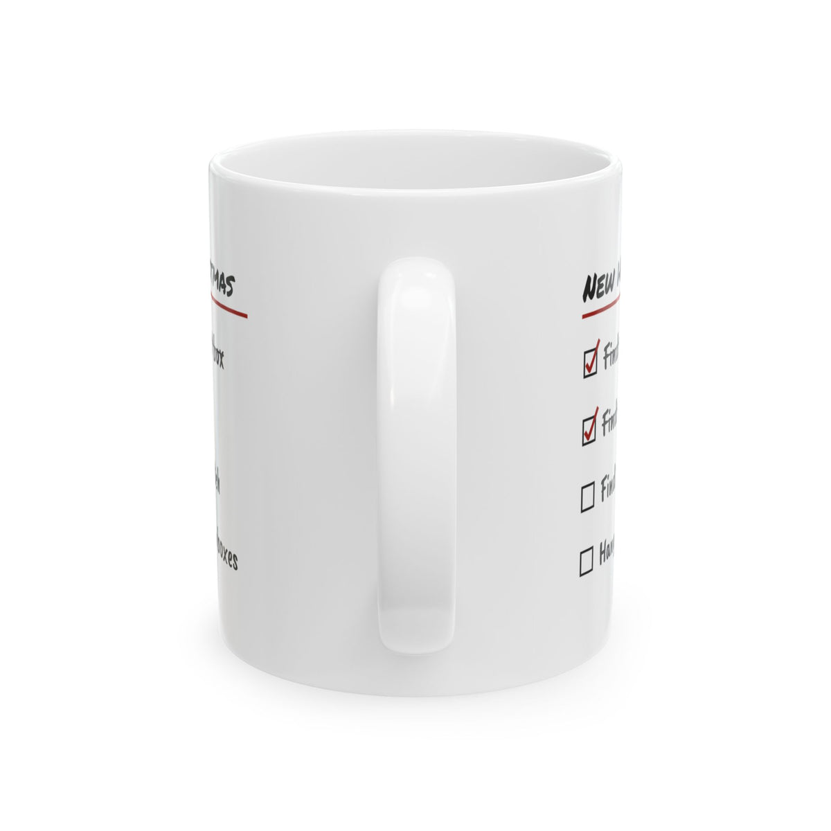 Funny Christmas Coffee Mug New Home Christmas Checklist