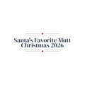 Christmas Dog Sticker Santa's Favorite Mutt 2026 Rescue Dog