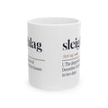 Funny Christmas Coffee Mug Sleighlag Definition For Families