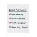 Funny Christmas Throw Blanket Before They Arrive Checklist For Hosts