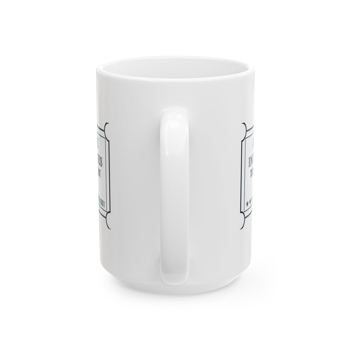 Funny Math Coffee Mug Infinite Series Never Quite Runs Out Ticket