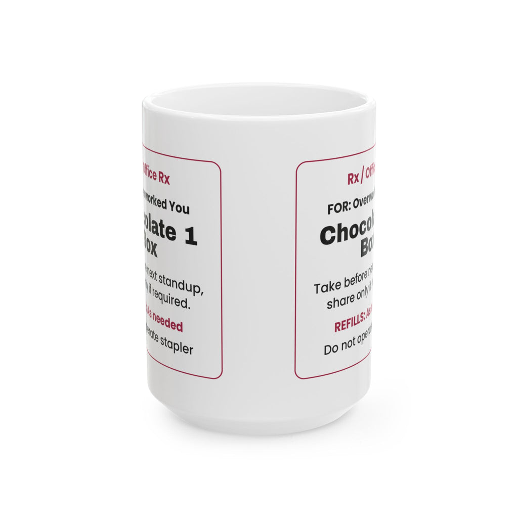 Funny Office Rx Chocolate Coffee Mug Valentine For Coworkers