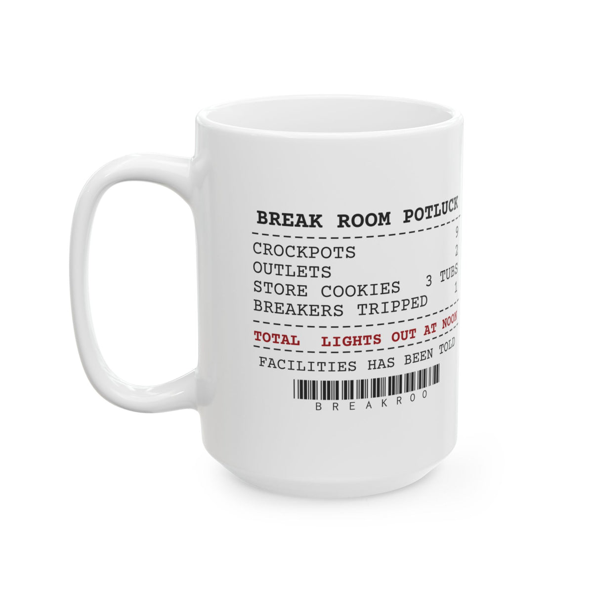 Funny Christmas Coworker Coffee Mug Nine Crockpots Two Outlets