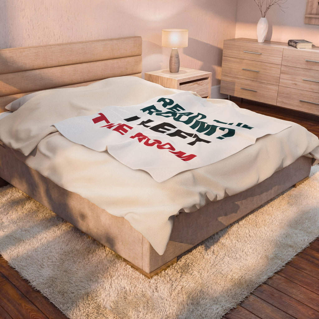 Funny Introvert Throw Blanket Read The Room I Left The Room