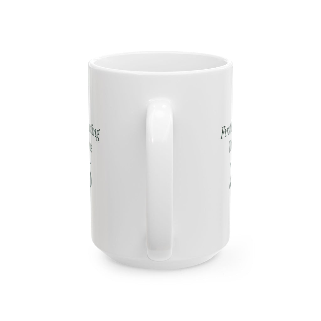 Funny Christmas Hosting Coffee Mug First Christmas Hosting 2026