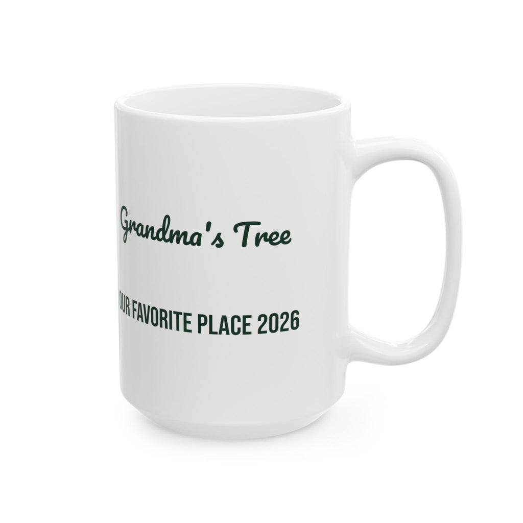 Christmas Coffee Mug Grandma's Tree Our Favorite Place 2026 For Grandma
