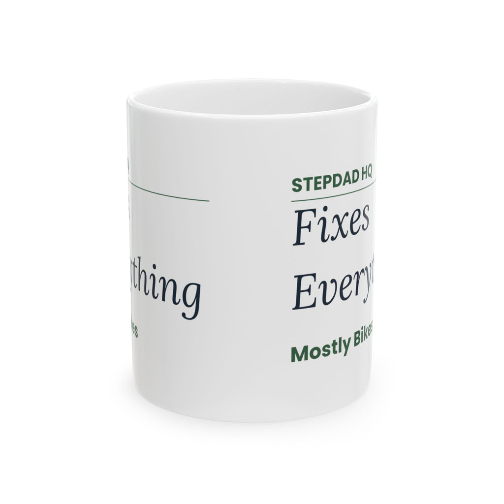 Stepdad HQ Sign Coffee Mug Funny For Bonus Dad