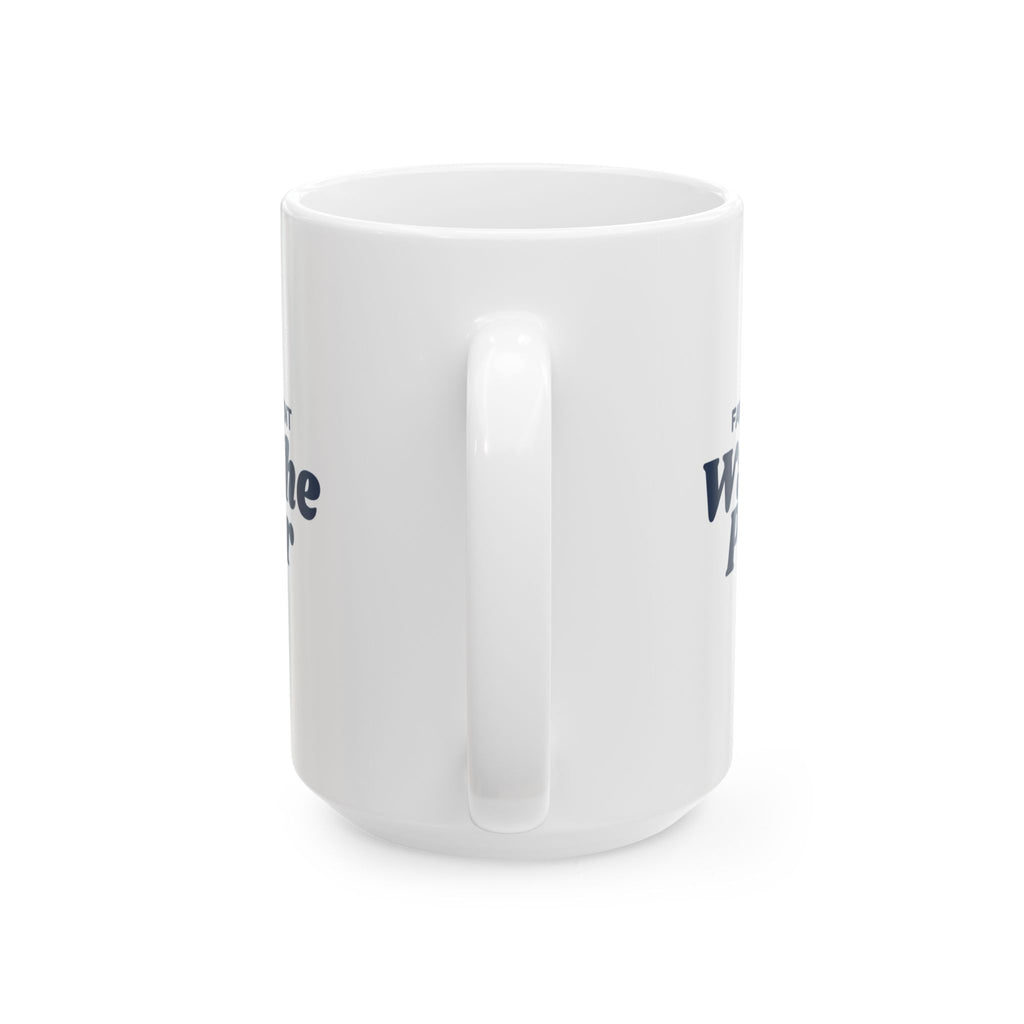 Funny Baby's First Christmas Coffee Mug Favorite Present Was The Paper