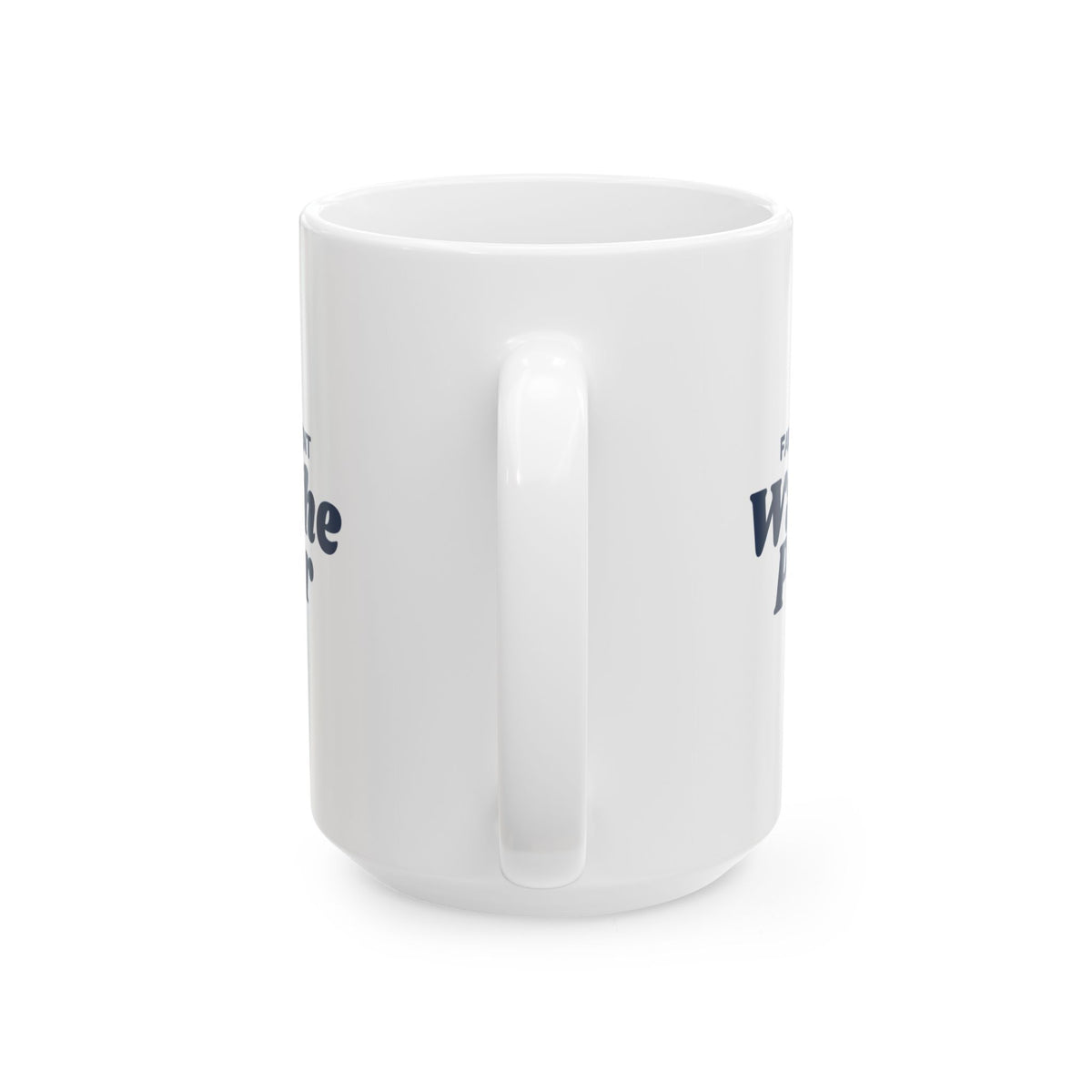 Funny Baby's First Christmas Coffee Mug Favorite Present Was The Paper
