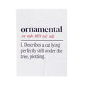 Funny Christmas Cat Throw Blanket Ornamental Dictionary Definition