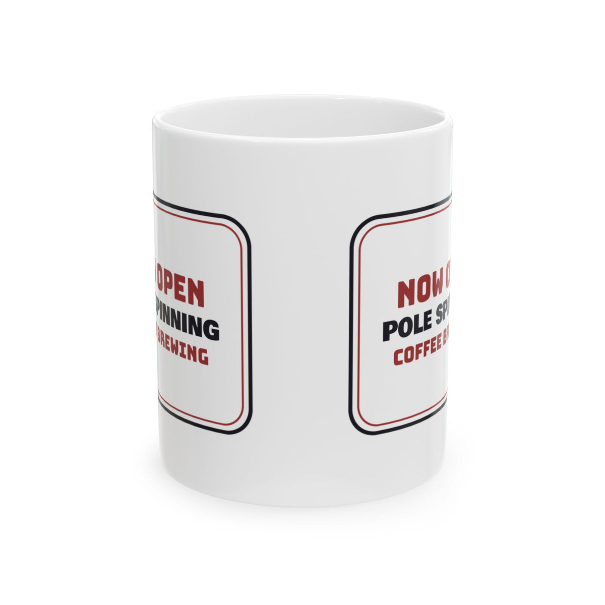 Funny Barber Mug Pole Spinning Coffee Brewing Barber Sign For Barbers