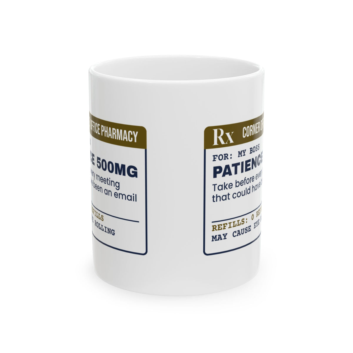 Funny Boss Coffee Mug Patience Take Before Meetings