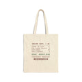 Funny Christmas Shopping Tote Bag Items In Cart 47 Receipt