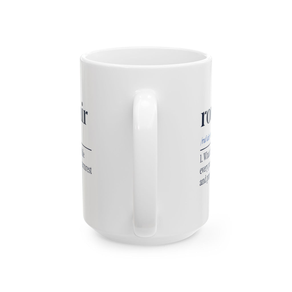 Funny Pilot Coffee Mug Rough Air Definition For Airline Pilots