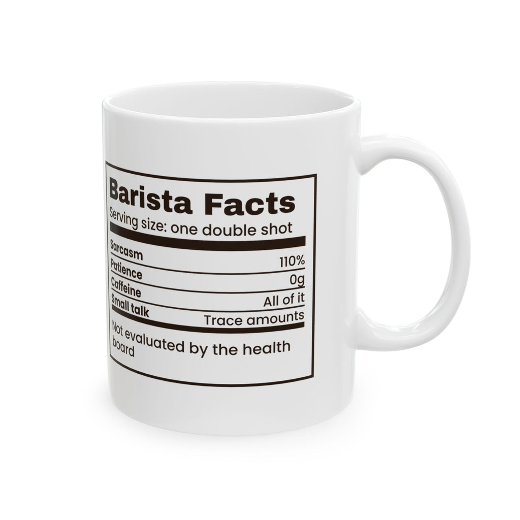 Barista Coffee Mug Barista Facts 110% Sarcasm