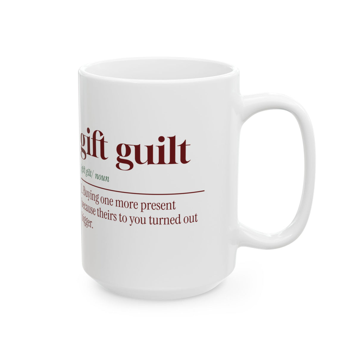 Funny Christmas Shopping Coffee Mug Buying One More Definition