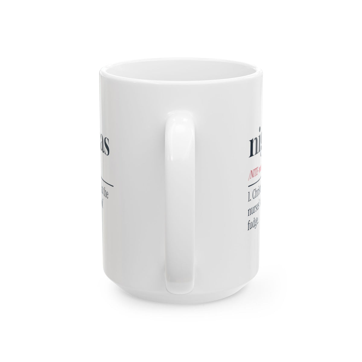 Funny Christmas Nurse Coffee Mug Nightmas Dictionary Definition
