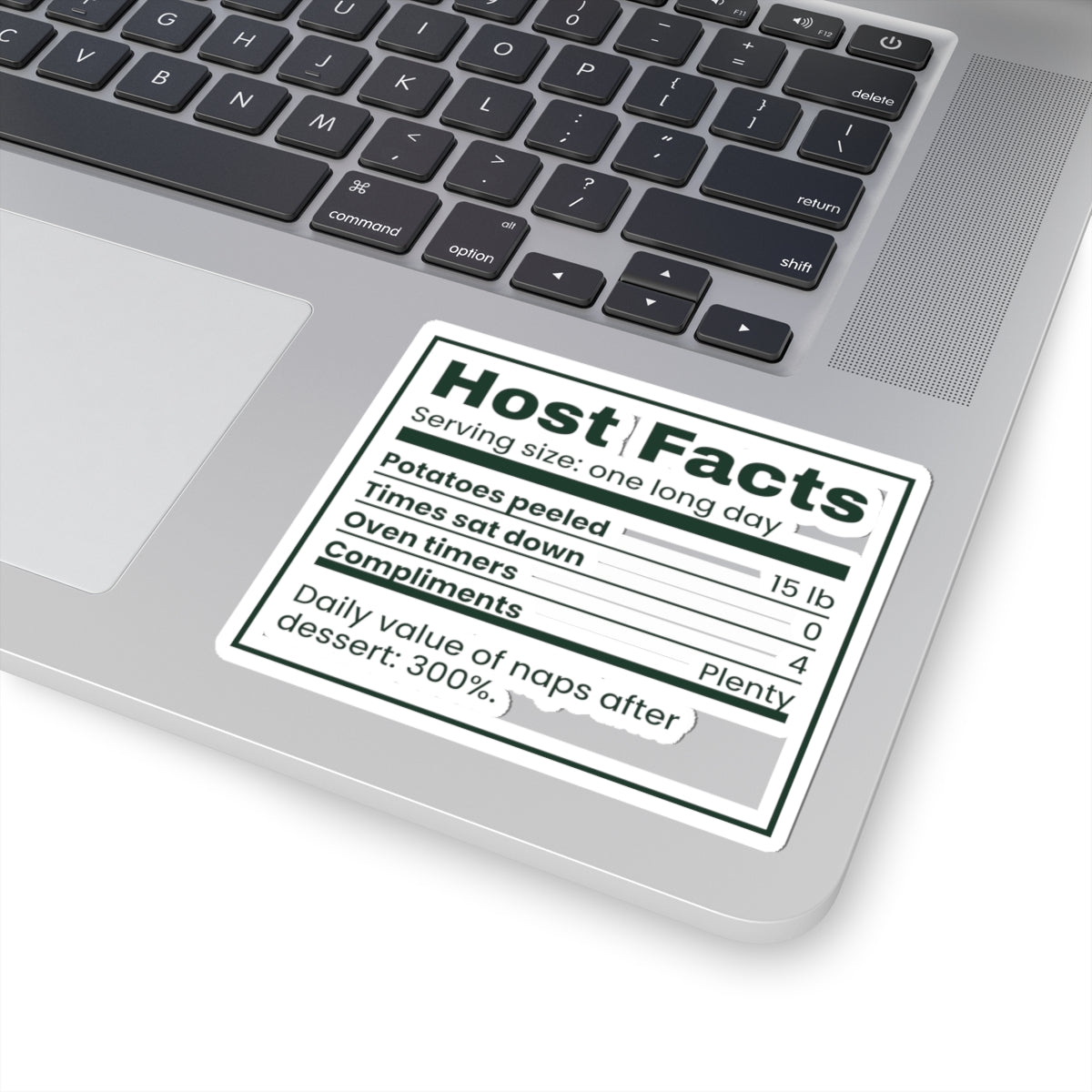Funny Christmas Hosting Sticker Host Facts Label For The Host