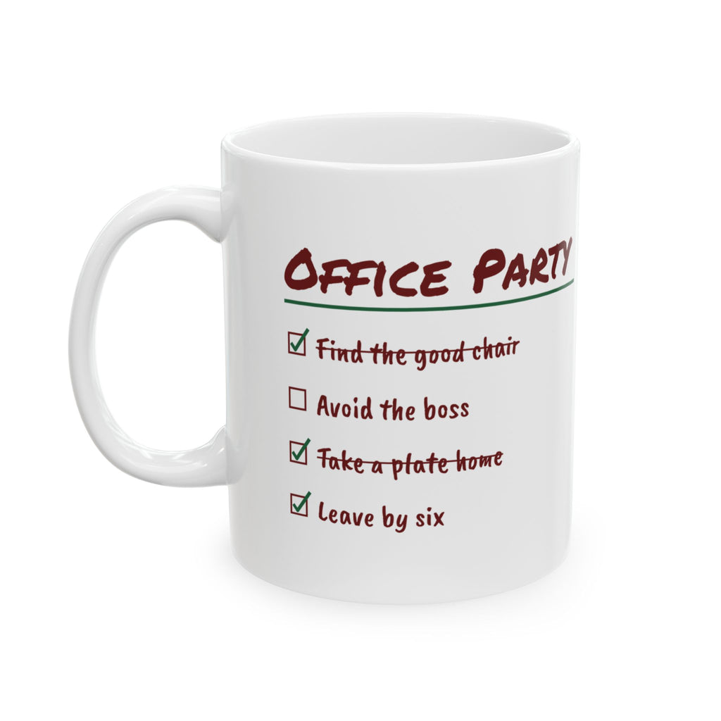 Funny Christmas Coworker Coffee Mug Take A Plate Home Leave By Six