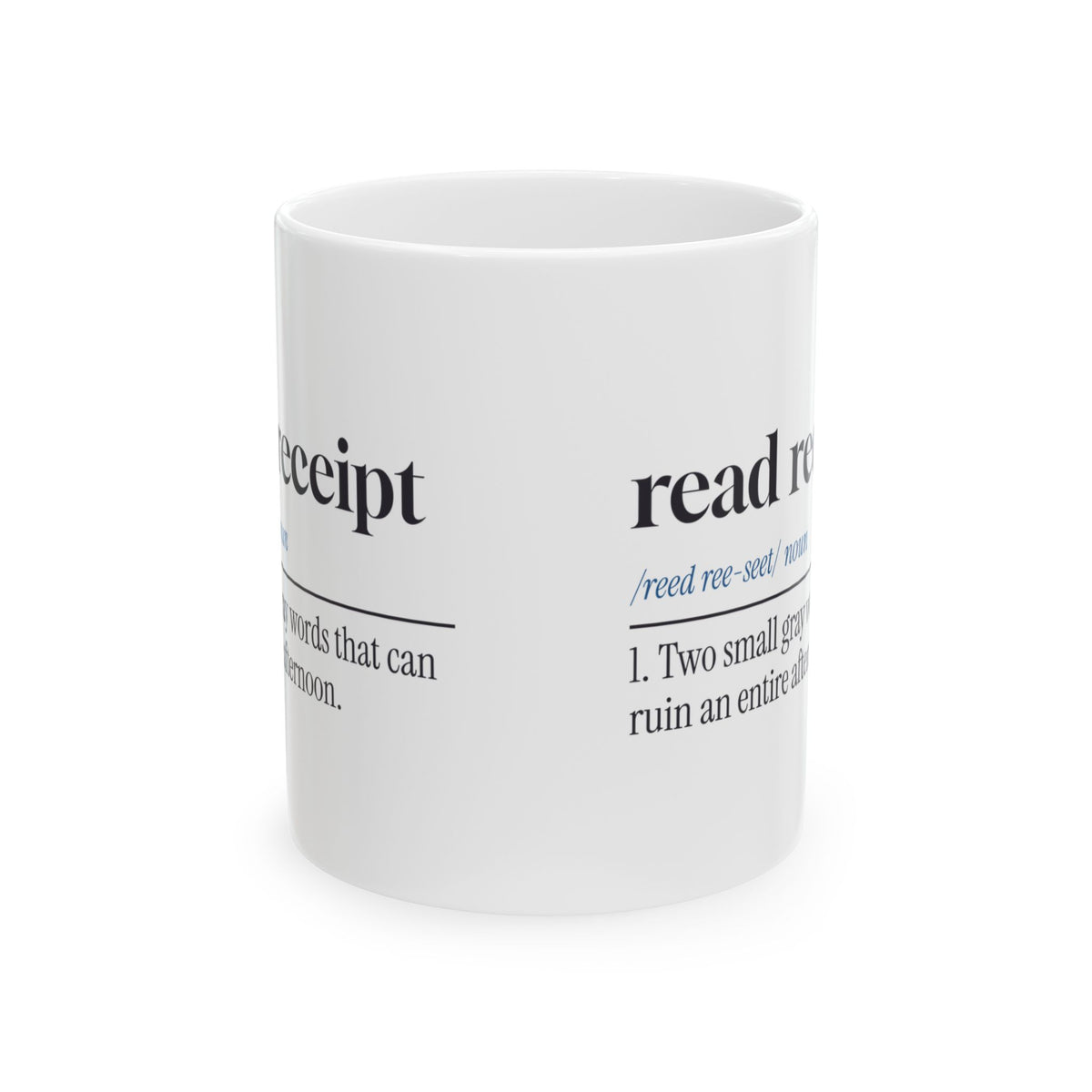Funny Overthinker Mug Read Receipt Dictionary Definition