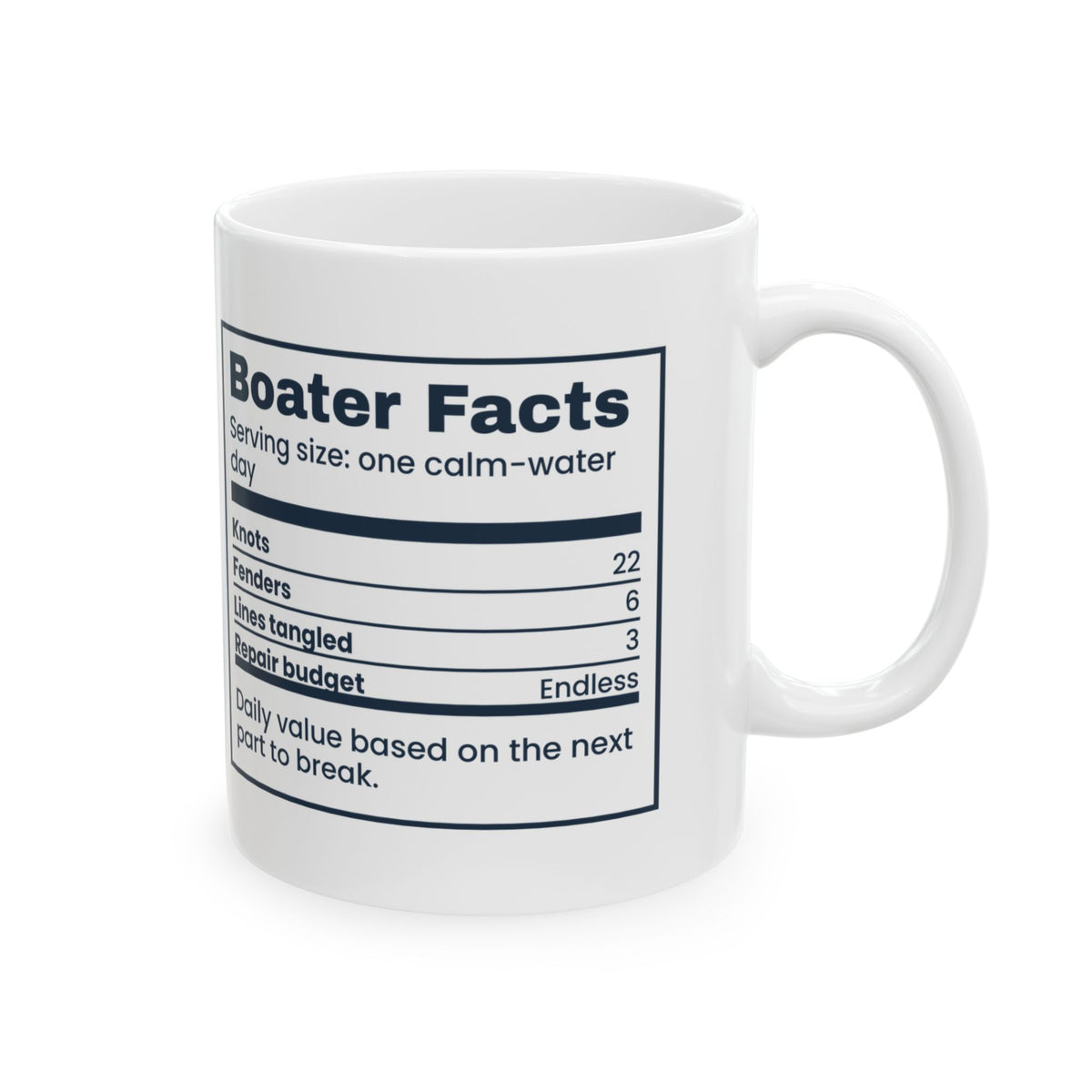 Boater Facts Coffee Mug Something Is Always Broken For Boat Owners